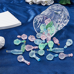 30Pcs 15 Styles Dummy Bottle Transparent Resin Cabochon&nbsp;RESI-FH0001-52