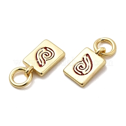 Brass Enamel Charms&nbsp;KK-P338-09G-01