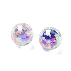 Transparent UV Plating Acrylic Beads&nbsp;PACR-Z002-01A