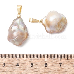 Baroque Natural Nucleated Keshi Pearl Pendants&nbsp;PALLOY-JF05190