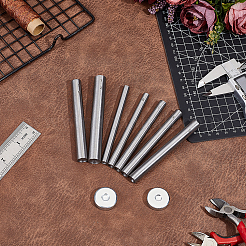 7Pcs 7 Sizes Steel Snap Rivet Setter&nbsp;STAS-BC0004-24