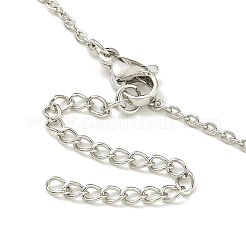 304 Stainless Steel Cable Chain Necklaces&nbsp;NJEW-H040-02P