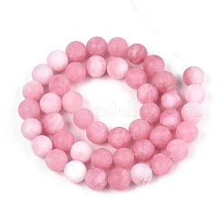 Natural White Jade Bead Strands&nbsp;G-R297-8mm-31