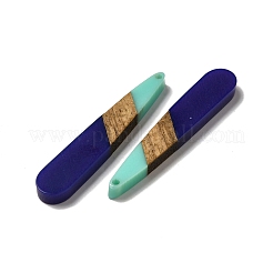Opaque Resin & Walnut Wood Pendants&nbsp;RESI-D060-A-04