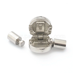 Non-Tarnish 304 Stainless Steel European Style Clasps&nbsp;STAS-B017-07P