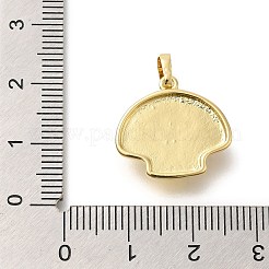 Shell Shapes Rack Plating Brass Pendants&nbsp;KK-I717-02G