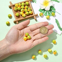 30Pcs 2 Colors Famille Rose Porcelain Beads&nbsp;PORC-CJ0001-16