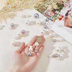 222Pcs 9 Styles ABS Plastic Imitation Pearl Round Beads&nbsp;KY-GO0001-03