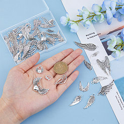 110Pcs 22 Styles Tibetan Style Alloy Pendants&nbsp;FIND-DC0005-79