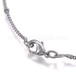 Brass Satellite Chains Necklaces&nbsp;X-NJEW-A266-58