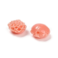 Synthetic Coral 3D Flower Rose Beads&nbsp;CORA-L046-A02