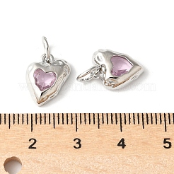 Brass Micro Pave Cubic Zirconia Pendants&nbsp;KK-U067-10P-03
