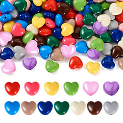 130Pcs 13 Colors Opaque Acrylic Beads&nbsp;OACR-TA0001-37