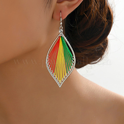 Alloy Leaf Dangle Earrings&nbsp;ST8779
