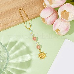 Sun Alloy Pendant Decorations&nbsp;HJEW-WH20003-56B