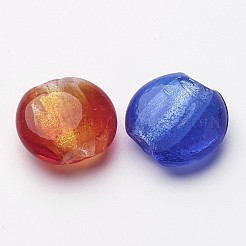Handmade Silver Foil Glass Beads&nbsp;SLF20MMY-1