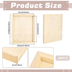 Wooden Clay Picture Frame&nbsp;WOCR-WH0004-025