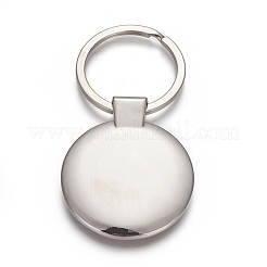 Zinc Alloy Keychain Cabochon Settings&nbsp;KEYC-L020-01P