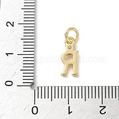 Brass Pave Clear Cubic Zirconia Charms&nbsp;KK-A273-01G-R