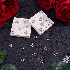 20Pcs Brass Spring Ring Clasps&nbsp;KK-BBC0027-68B-G