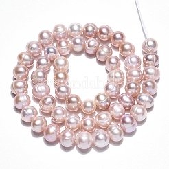 Natural Cultured Freshwater Pearl Beads Strands&nbsp;PEAR-N013-06-A-02