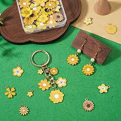 36Pcs 18 Styles Alloy Enamel Pendants&nbsp;ENAM-TA0004-07