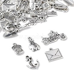 60Pcs 10 Styles Tibetan Style Alloy Pendants&nbsp;FIND-FP0001-22