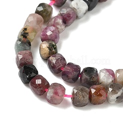 Natural Multicolor Tourmaline Beads Strands&nbsp;G-F619-44-01