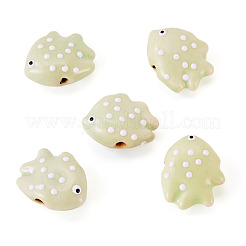 5Pcs Handmade Porcelain Beads&nbsp;PORC-TADJ0001-05F