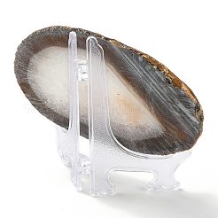 Printed Natural Agate Slice Stone Ornament&nbsp;DJEW-M011-04E