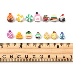 100Pcs 5 Styles Handmade Polymer Clay Beads&nbsp;CLAY-FP0001-16