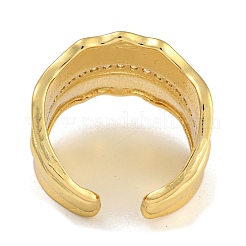 Brass Micro Pave Cubic Zirconia Cuff Rings&nbsp;RJEW-P127-05G