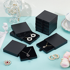 Cardboard Jewelry Set Storage Drawer Boxes&nbsp;CON-WH0112-008