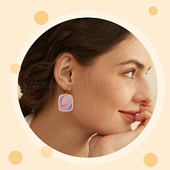 48Pcs 6 Styles Alloy Open Back Bezel Pendants&nbsp;FIND-CA0008-44