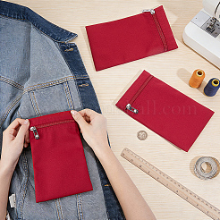 Canvas Cloth Zipper Bags&nbsp;ABAG-WH0077-09B-03