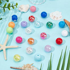 120Pcs 20 Styles Opaque Acrylic Beads&nbsp;MACR-GO0001-14