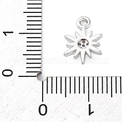 Brass Micro Pave Cubic Zirconia Charms&nbsp;KK-A240-23P