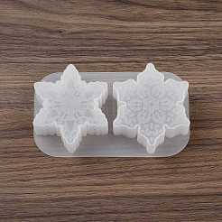 Christmas Theme DIY Snowflake Shape Silicone Candle Molds&nbsp;LS-SIMO-P010-B02