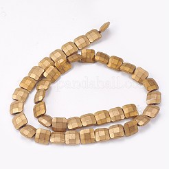 Electroplated Non-magnetic Synthetic Hematite Beads Strands&nbsp;G-P367-B