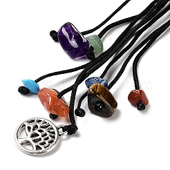 12Pcs Tree of Life Braided Nylon Cord Macrame Pouch Pendant Decorations&nbsp;AJEW-SW00009-03