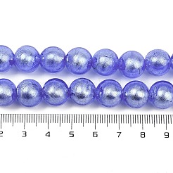 Handmade Silver Foil Glass Beads Strands&nbsp;FOIL-F002-01D
