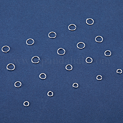 60Pcs 3 Styles 925 Sterling Silver Open Jump Rings&nbsp;STER-BBC0006-20