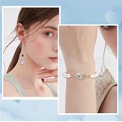 8Pcs 2 Colors Rack Plating Real 18K Gold Plated Brass Micro Pave Clear Cubic Zirconia Connector Charms&nbsp;ZIRC-BBC0002-03