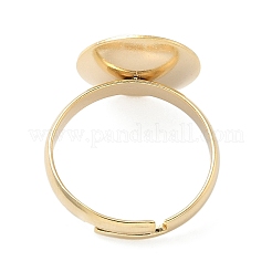 Adjustable Brass Pad Ring Setting&nbsp;KK-K414-01A-G
