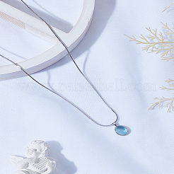 1Pc Oval Brass Pendant Necklaces for Women&nbsp;NJEW-LP0003-19