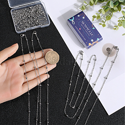 12Pcs 304 Stainless Steel Satellite Chain Necklaces Set&nbsp;NJEW-SC0001-14A