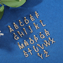 26Pcs Alloy with Crystal Rhinestone Charms&nbsp;PALLOY-CA00042