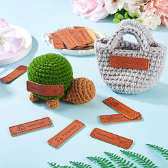 20Pcs 10 Styles Rectangle Imitation Leather Label Tags&nbsp;FIND-TA0008-52