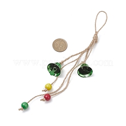 Iron Christmas Bell Pendant Decorations&nbsp;HJEW-JM03760-03