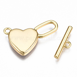 Brass Toggle Clasps&nbsp;KK-T063-88G-NF